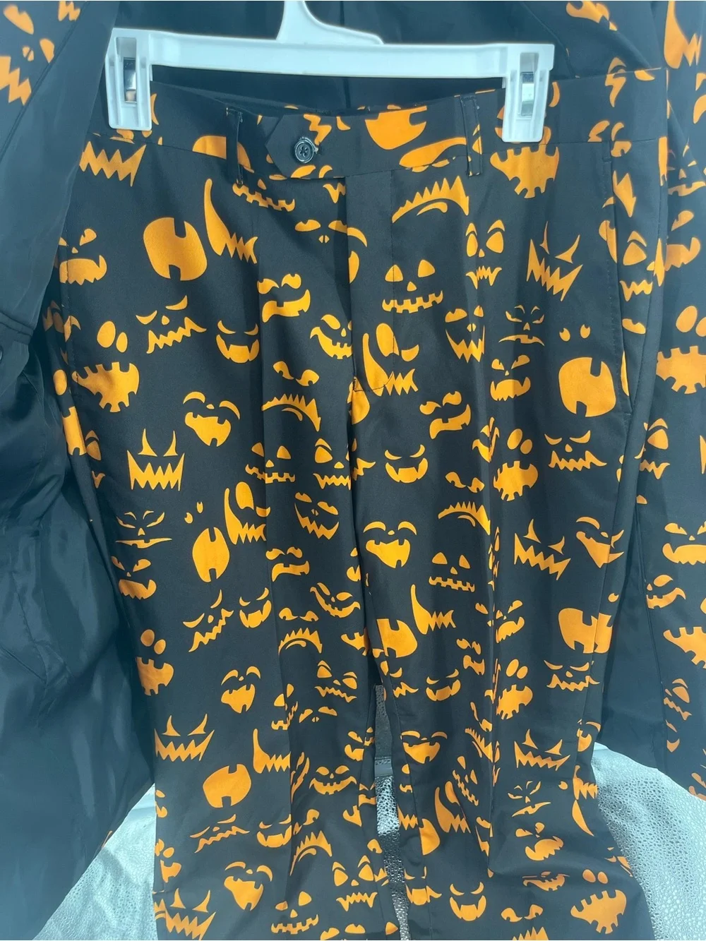 Braveman Mens Halloween Pumpkin Suit Jacket Pants 42R 36W Jack O Novelty Large
